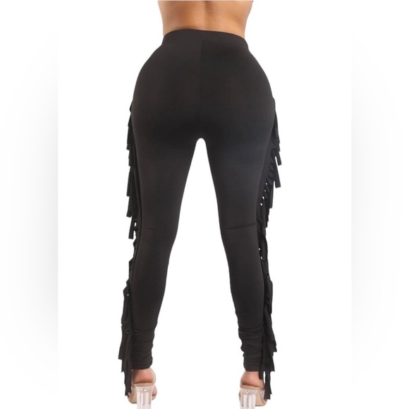 Womens Chic Lace up Detailed Fringe Pants Fashion Stylish Tassels Slim
New - Picture 4 of 8